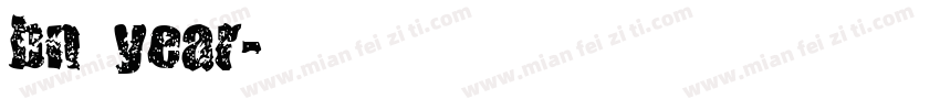 bn year字体转换